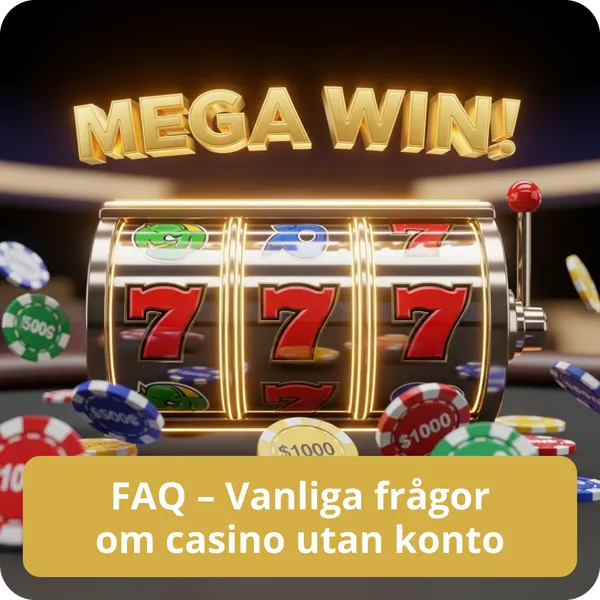 FAQ – Vanliga frågor om casino utan konto