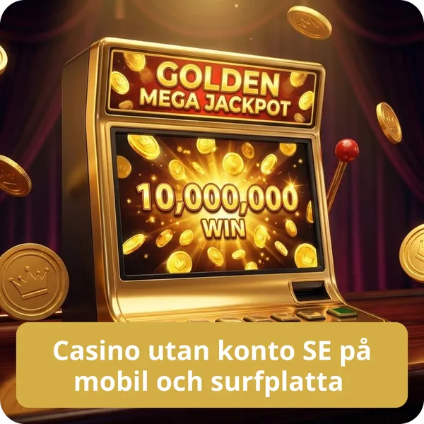 Casino utan konto SE på mobil och surfplatta