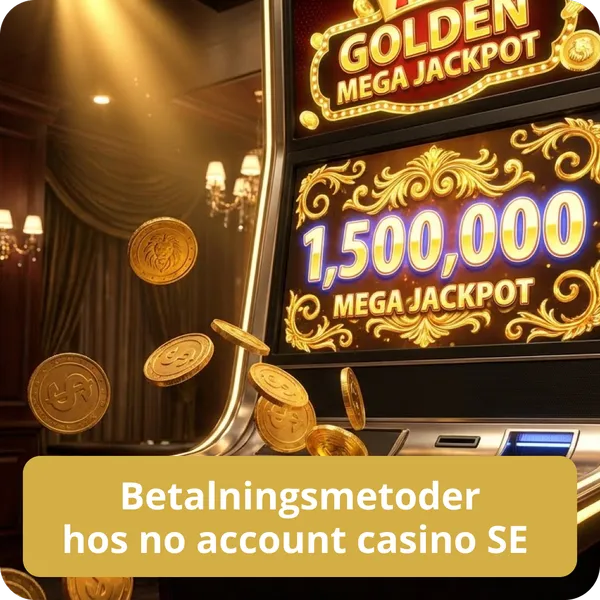 Betalningsmetoder hos no account casino SE