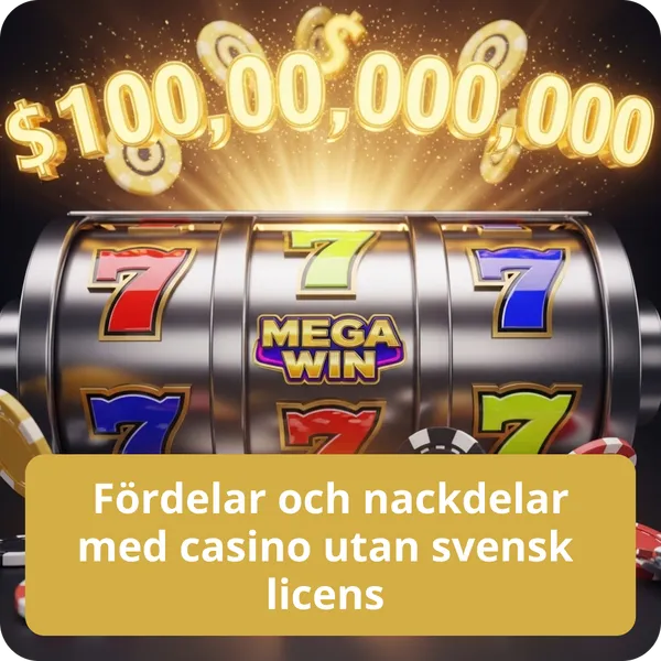 Fördelar och nackdelar med casino utan svensk licens